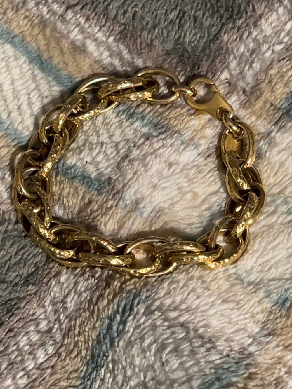 Dolce Vita Textured 18KGP Gold Link Bracelet